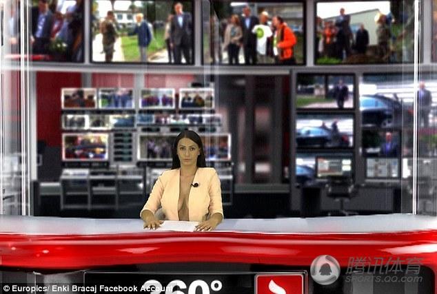 新闻节目惊现脱衣女 真空上阵叫板体育女主播(图)