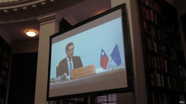 马英九首次与欧洲议员视讯对话 说了什么?(图)