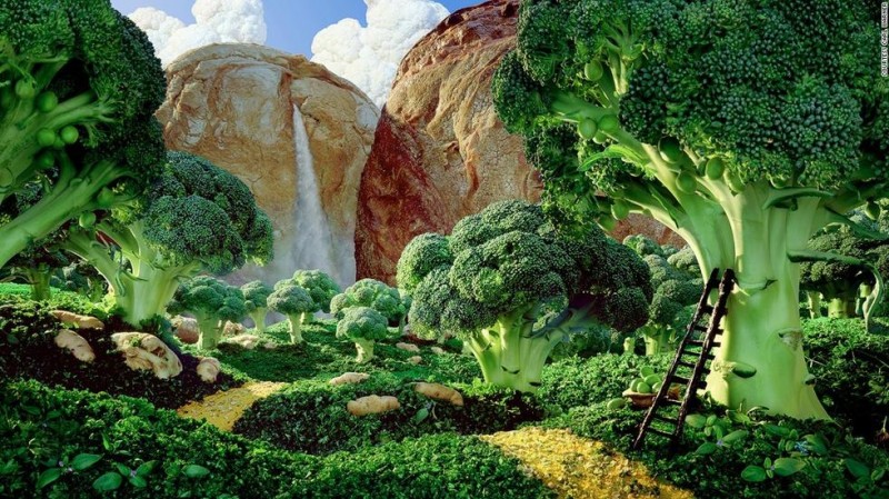 脑洞大开!英国摄影师用食物打造奇幻风光(组图)