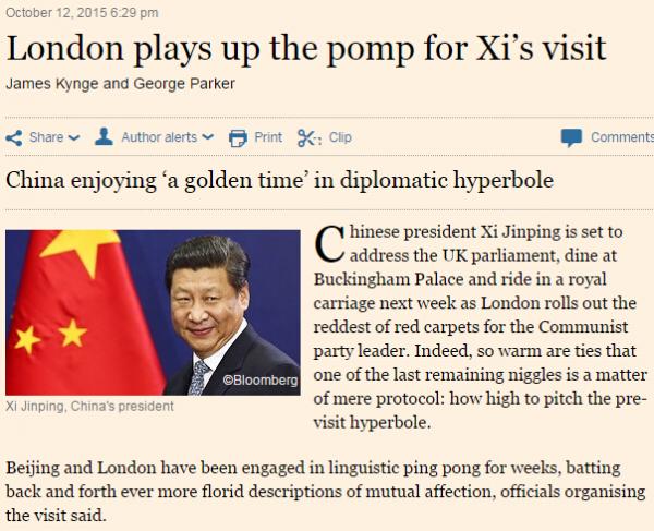 习近平带来中英黄金时代?英官员、学者这样说…