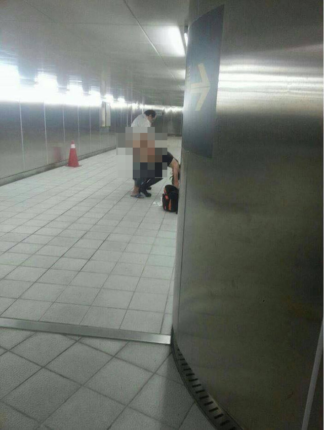 如此明目张胆!男女竟在台北地道上演活春宫(图)