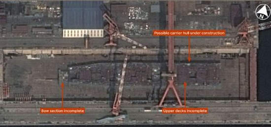 中方被指正悄然打造神秘巨舰 动力系统外泄(组图)