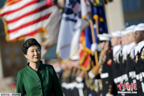 韩媒:朴槿惠访问五角大楼获“最高规格接待”