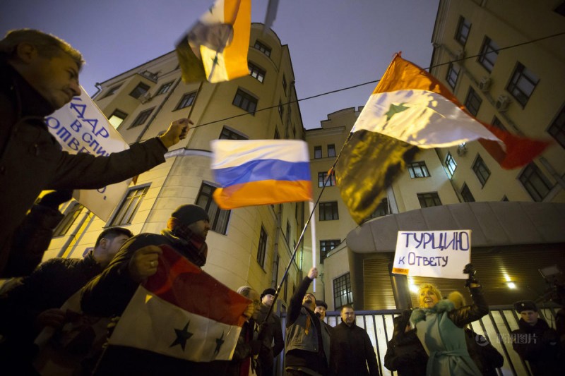 俄罗斯民众示威要求普京强硬回击土耳其(高清图)