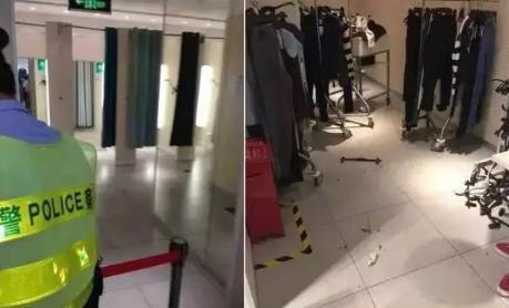 优衣库珠海版本!夫妻想进试衣间被暴打(图)