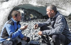 奥巴马跟野外生存专家去冒险  50名特工随行保护
