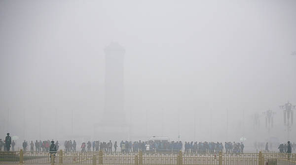 美太空总署:北京雾霾有如夺命烟雾(图)