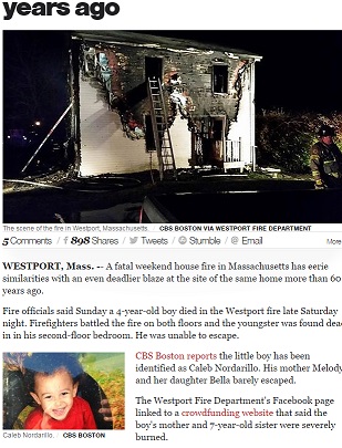 诡异!美民宅隔63年又失火 最小罹难者都是4岁