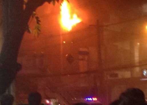 突发:惊传泰国曼谷发生爆炸 现场火光熊熊(图)