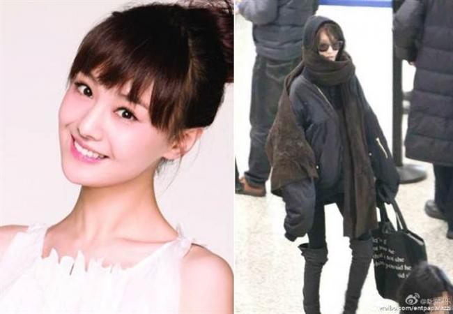 郑爽暴瘦现身机场 网友惊呆:行走的骨架!(图)