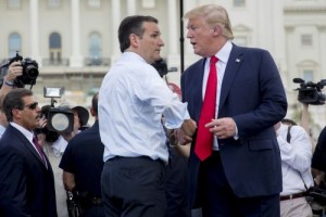 川普威胁：起诉克鲁兹非美国出生公民(图)