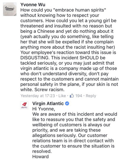 女子维珍航班被骂中国猪:网友出动人肉空乘(图)