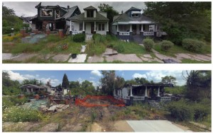 底特律人口大量流失 谷歌街景拼出“鬼城”衰败史