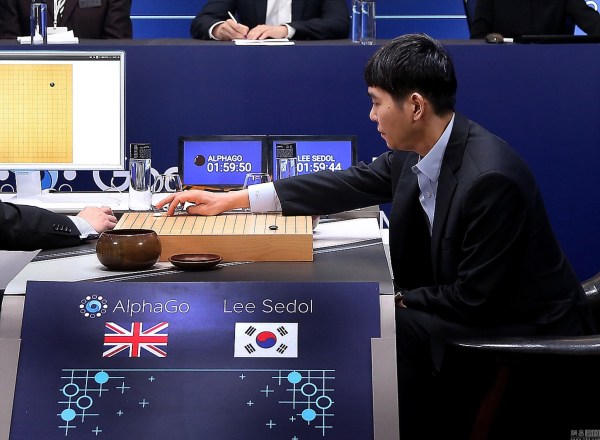 人机大战次轮比赛AlphaGo再胜李世石(组图)