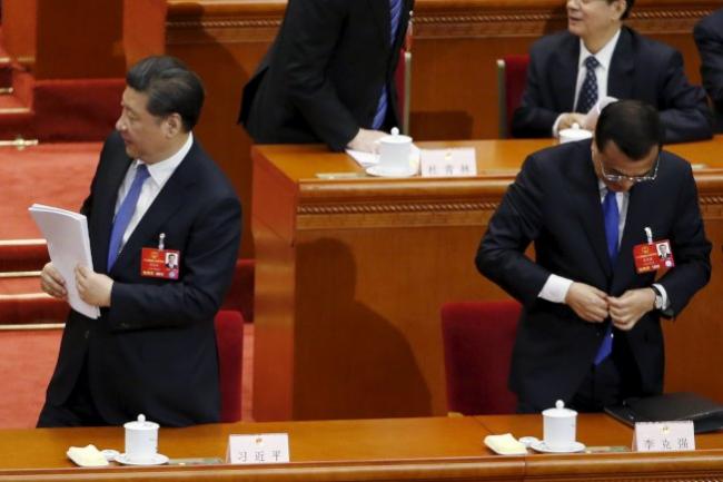 习近平两会结束掉头就走,根本不理李克强(图)