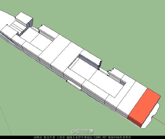 少将:首艘国产航母吨位比辽宁号大 结构大变(图)