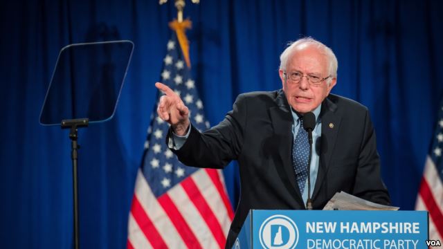 桑德斯赢得怀俄明 但与希拉里平分选票(图)