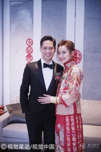 杨爱瑾恋爱8年终嫁二婚富商 高调甜蜜办婚礼(图)