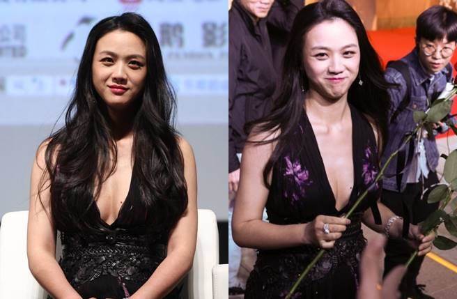 性感!汤唯大胀奶秀侧乳 怀孕自嘲像熊猫(图)