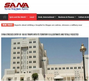 150名美军抵达叙利亚  叙外交部：此举是侵犯主权