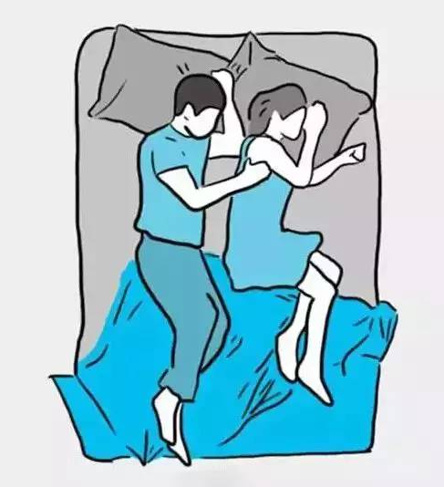 情侣间最常见的10种睡姿,你不知道泥们有多相爱