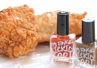 肯德基推可食用指甲油 网友：好好做鸡(图)
