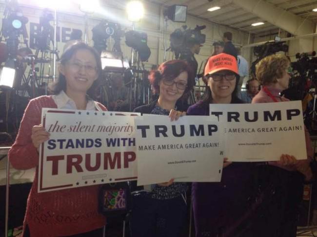 川普的华人美女助选团:“我们不是疯子”(图)