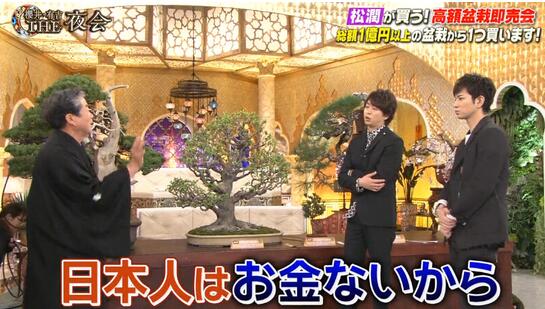 惊呆了!日本综艺节目曝马云花一千万日元买盆栽