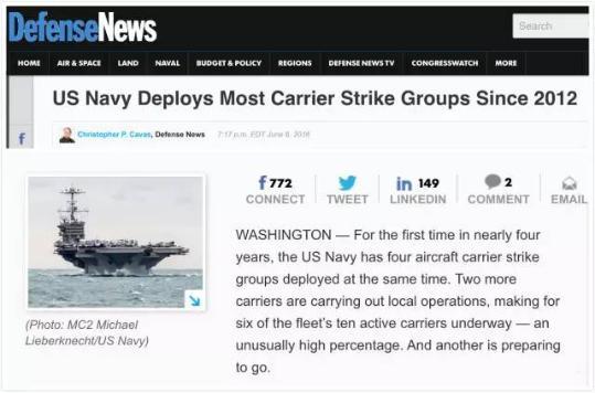 准备好了吗?罕见的美国双航母战斗群要来南海了