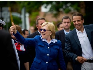 希拉里锁定民主党提名 驴象争霸提前上演(图)