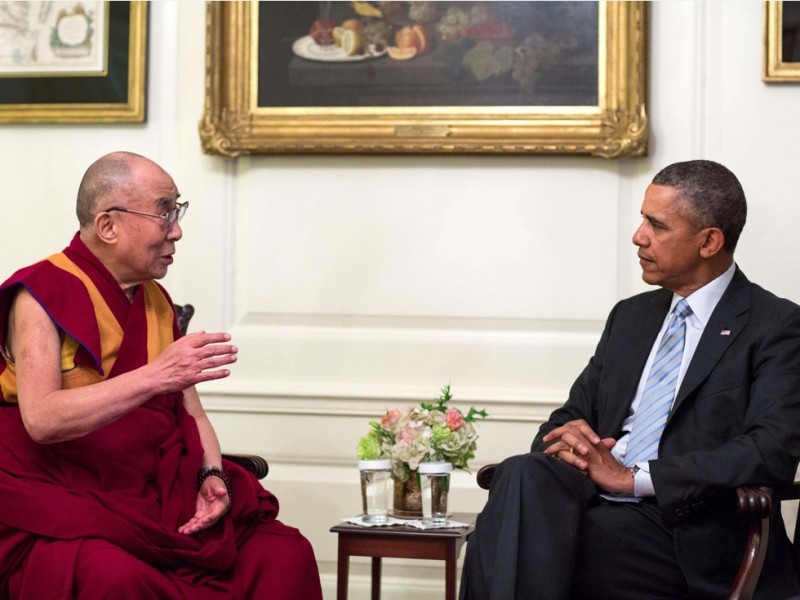 热帖:奥巴马与达赖喇嘛的七年之痒(图)