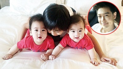 双胞胎儿子庆半岁 林志颖:要快快乐乐长大(图)