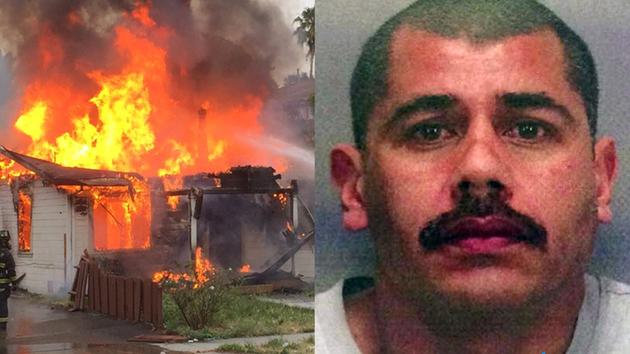 加州枪案警匪对峙 嫌烦拒绝投降命丧火场(组图)