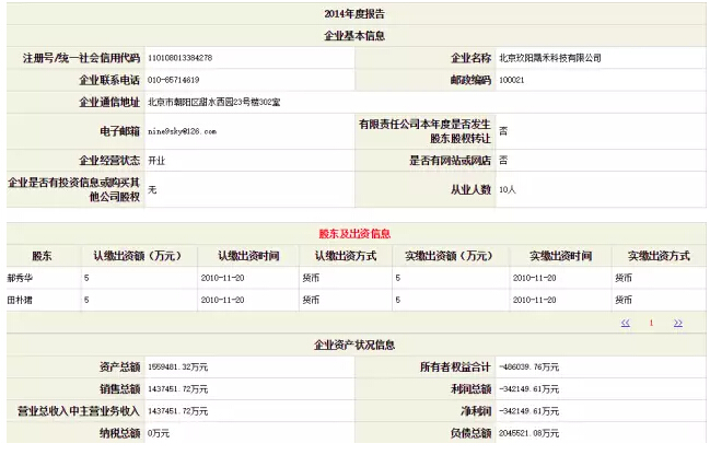 田朴珺公司596亿收入是乌龙?工商总局这样解释