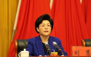 周末开会 咸辉(女)被任命宁夏自治区代理主席(图)