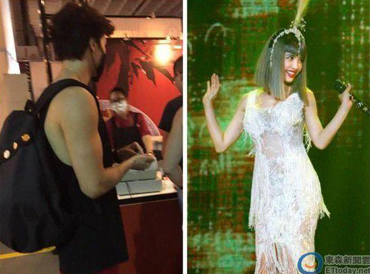 虐狗!蔡依林为表演砸重金 锦荣现身支持(图)