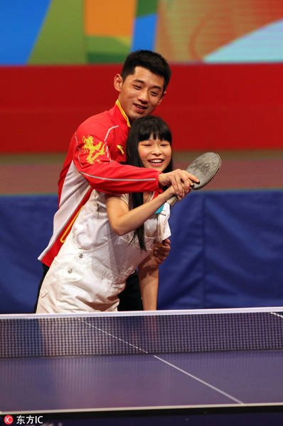 张继科叫屈:没有撩妹,当老师不易(组图)