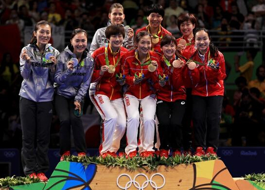 东北人统治女子乒乓球!9人领奖仅1人非亚洲面孔