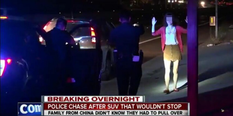 美警与中国游客生死追逐续:上演温情戏码合法?