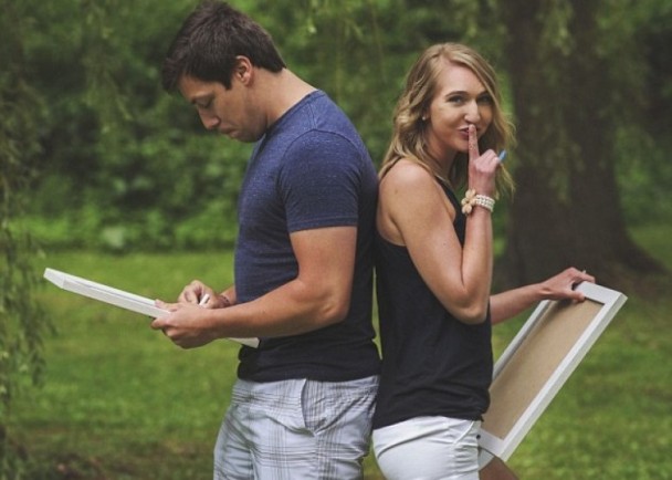 她给了未婚夫一个别开生面的惊喜:你要当爸了