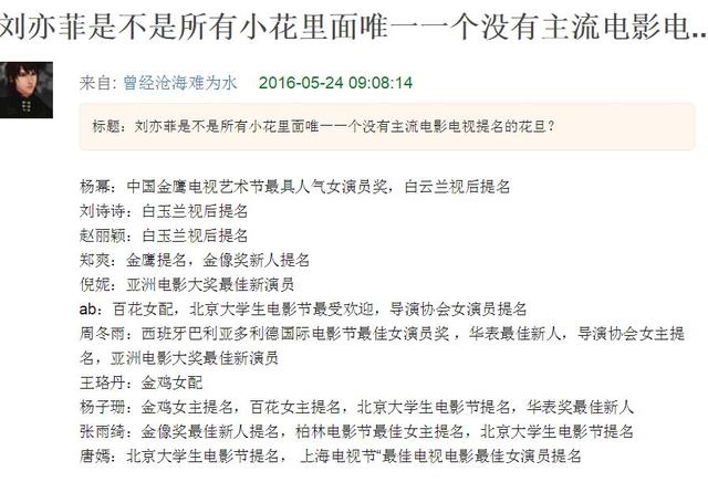 刘亦菲终入围国际影节 结果连走红毯都low到炸!