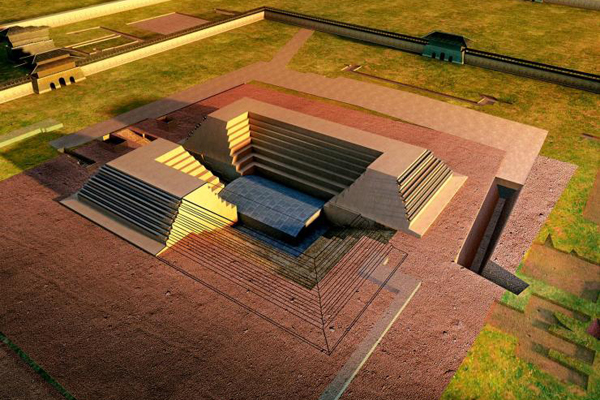 模拟还原后的秦始皇陵地宫内部 震撼人心!(组图)