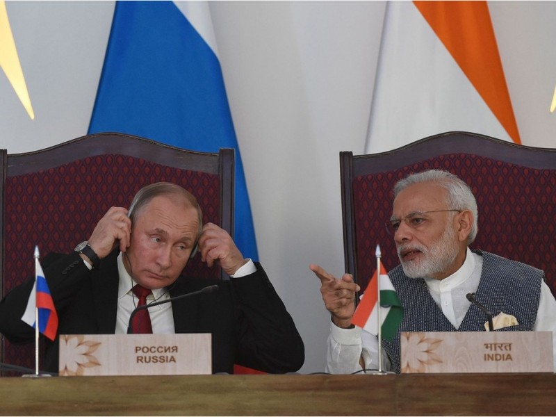 因中国冷落印度 普京莫迪上演冷暴力(图)