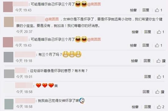 高圆圆发文“才3个月…”网友:怀孕了?(组图)