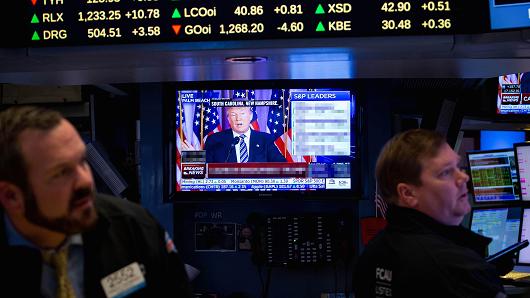 特朗普民调反超 美股创35年来最长连跌!(图)