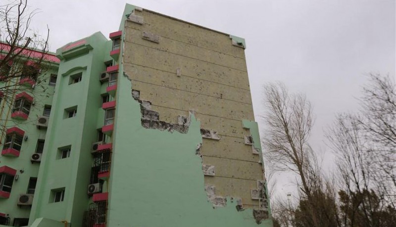 新疆克拉玛依：八级大风肆虐过的景象…(高清图)