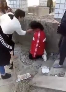初三女生跪地遭4女孩棍打掌掴 被索"辛苦费"(图)