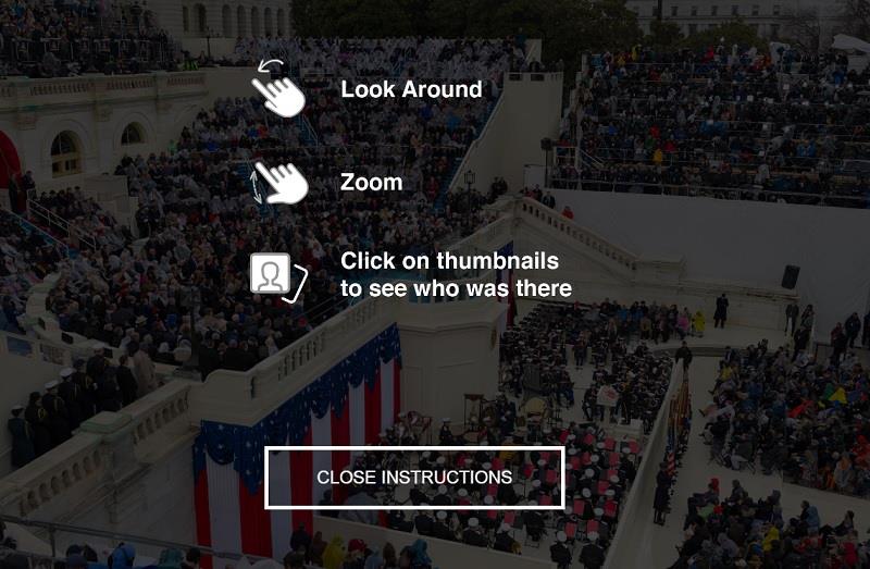川普就职10亿像素全景照：皱眉打盹吐舌全记录