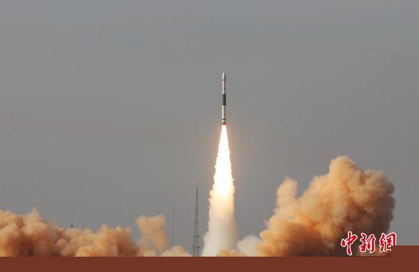 中国"快舟一号甲"火箭成功实现“一箭三星” (图)