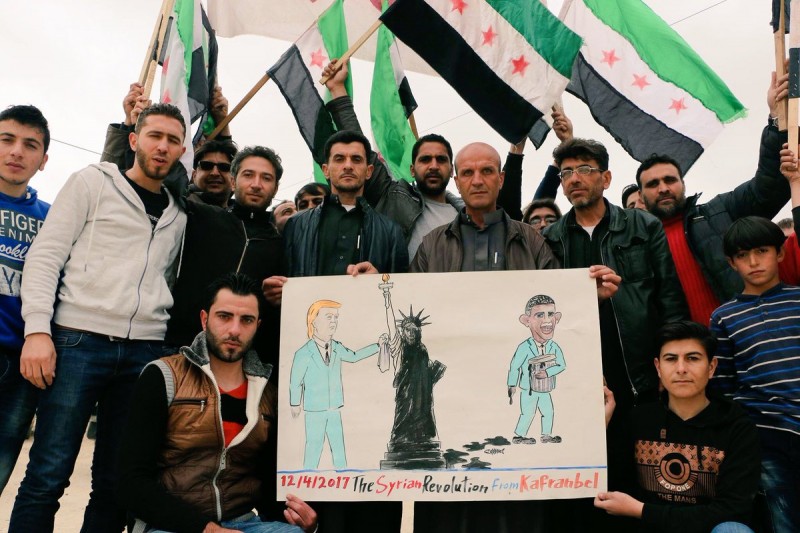 叙反对派支持者:我要给儿子取名“英雄特朗普”